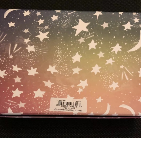 Betsey Johnson Gold Tone Moon & Star Mismatch Drop Earrings & 3PC Bobby Pin Set - Picture 9 of 9